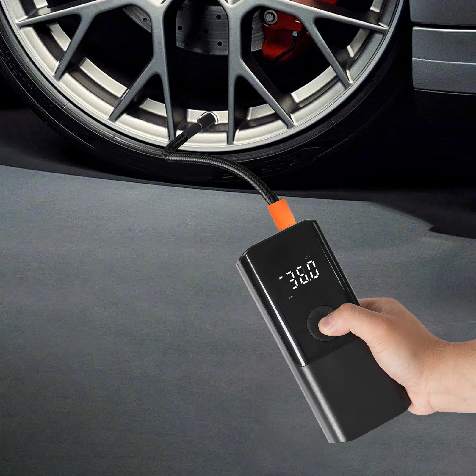 150PSI Wireless Electric Car Air Compressor Portable Smart Tire Inflator for Car Motorcycle Bike Boat Sports Equipment