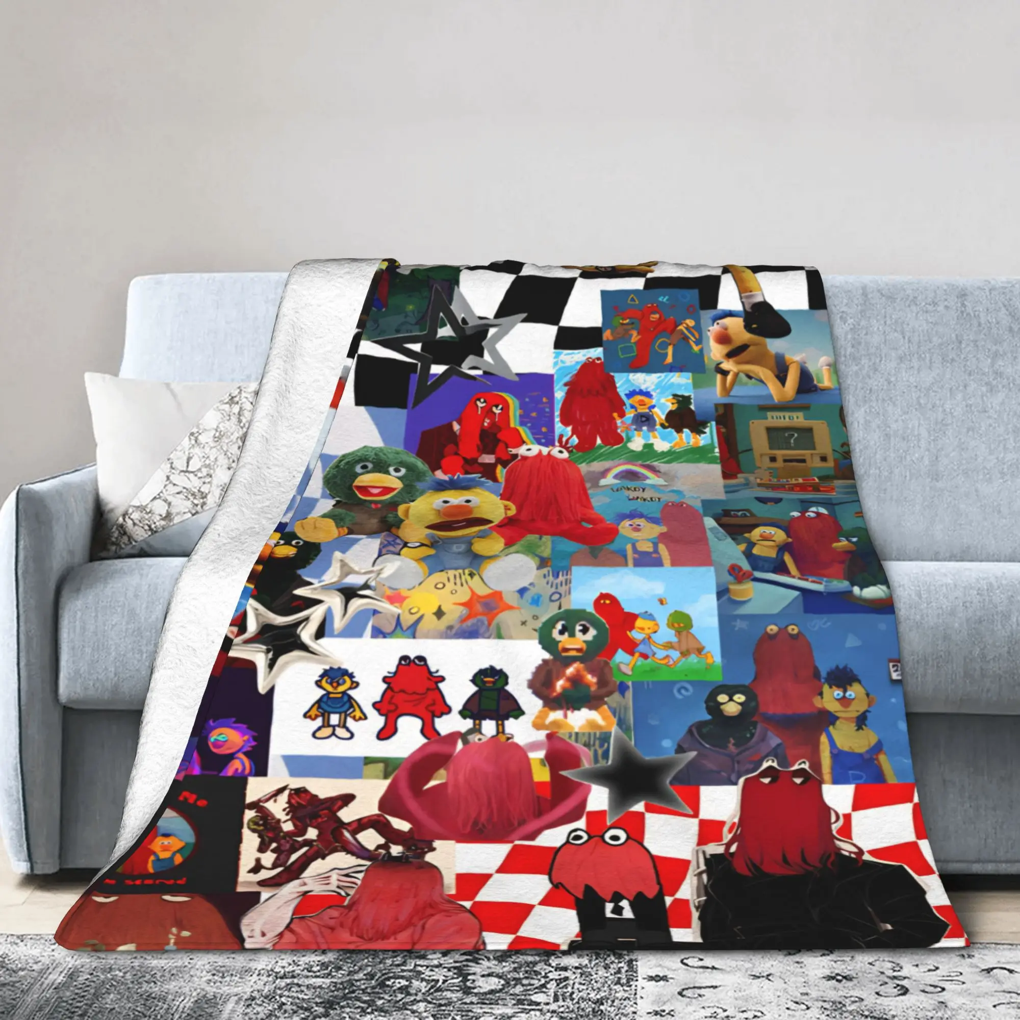 Comfort Don't Hug Me I'm Scared Blanket Accessories Bed Decorative  Blanket Throw Super Warm Fleece for Travel