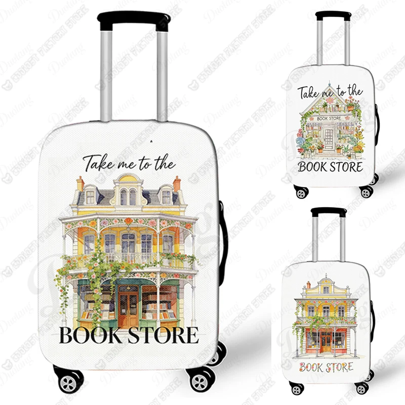 

Take Me To The Bookstore Graphic Print Luggage Covers for Travel Books Literary Bookstore Art Suitcase Anti-dust Protective Cove
