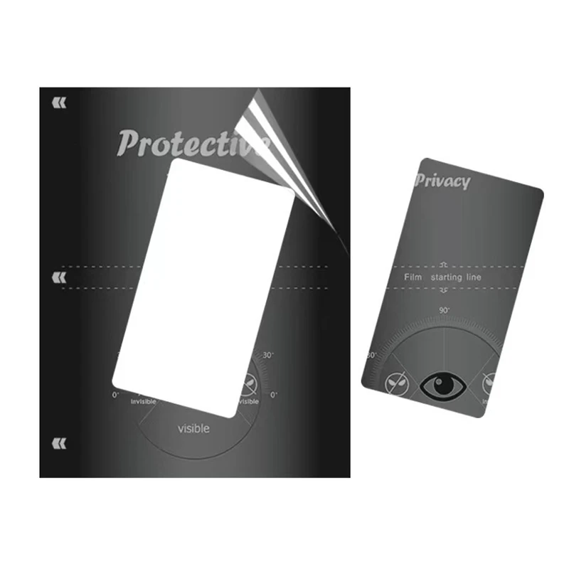 FilmExpert 50pcs TPU HD Privacy Film for Hydrogel Screen Protector Machine Anti-spy Movies for iPhone 16 15 14 13 12 11 Pro Max