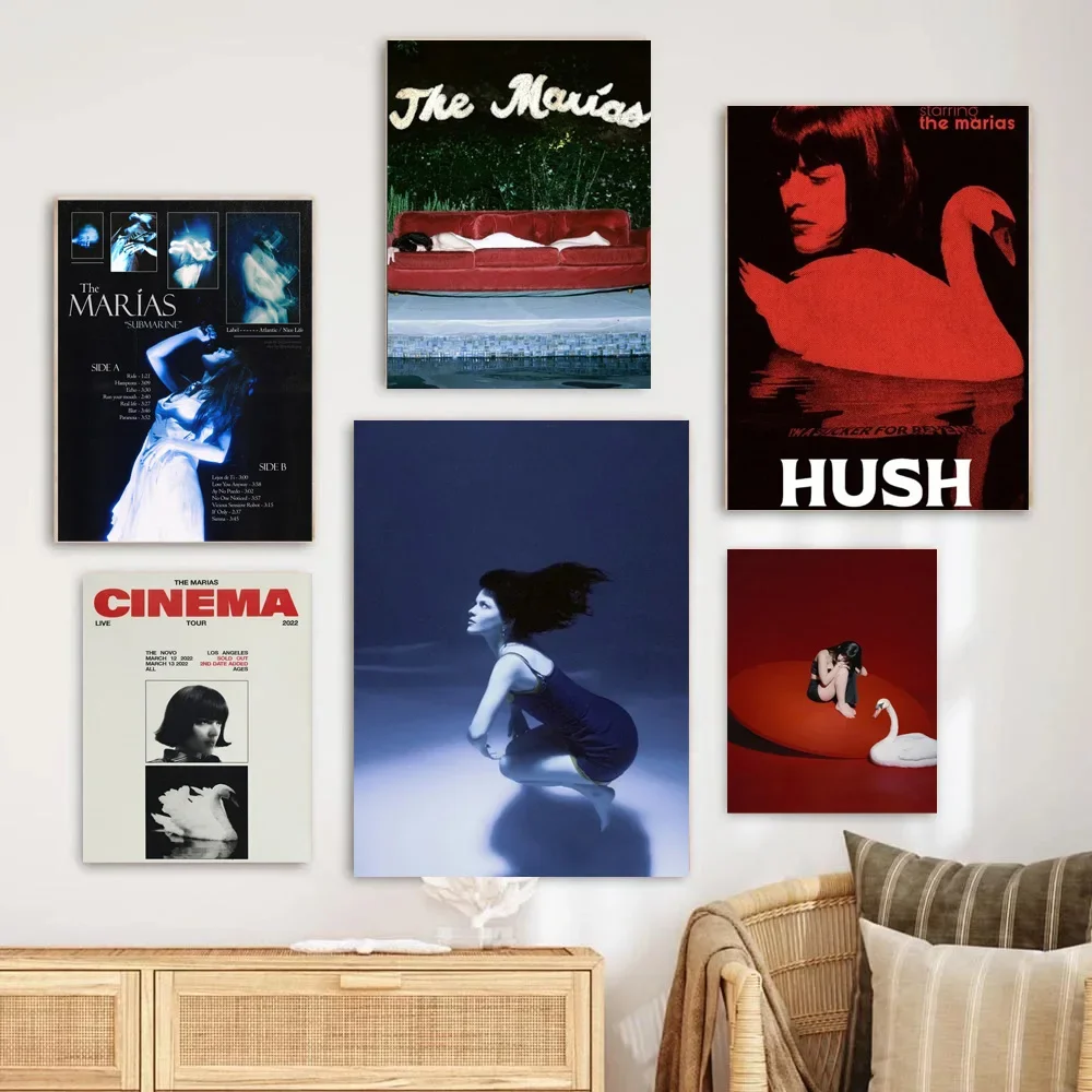 Poster Music Group The Marias Pop Music Album Paintings on The Wall Art Picture Canvas Room Home Decor Gifts Office Wall Decor