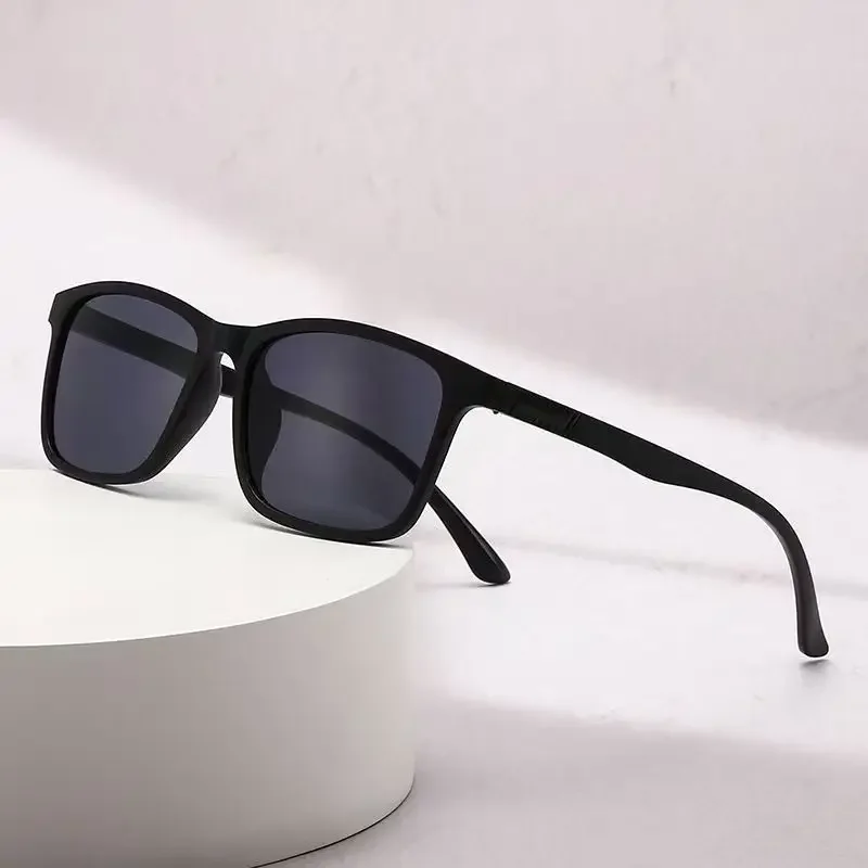 Classic Men Sunglasses Fashion Vintage Square Ultra Light TR90 Frame Driving Fishing Sun Glasses For Women UV400 Eyewear