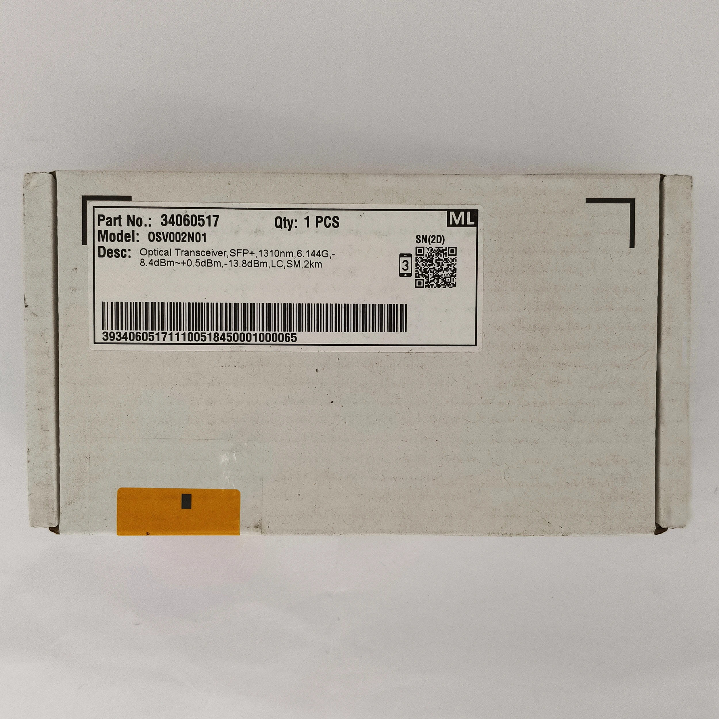 

Подлинный для Huawei 6G 3406517 OSV002N01 SFP + 1310nm 6,144G SM 2km дуплексный оптический модуль приемопередатчика LC