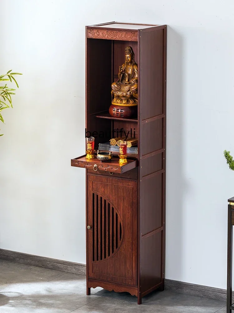 new style Chinese God of Wealth Display Clothes Closet Altar Altar Home Modern Style Bodhisattva Buddha Niche ss 7304