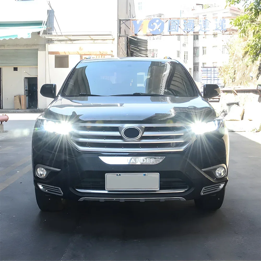 

Для Toyota Highlander Kluger 2012-2014 автомобильные передние фонари, обновленные аксессуары с двумя линзами проектора, светодиодные автомобильные фары в сборе