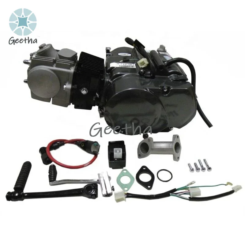 Motorcycle Engine 110cc Semi-Auto Air Cooled Engine 1P52FMH 4 Speed For Yamaha Honda Lifan Single Cylinder Engine