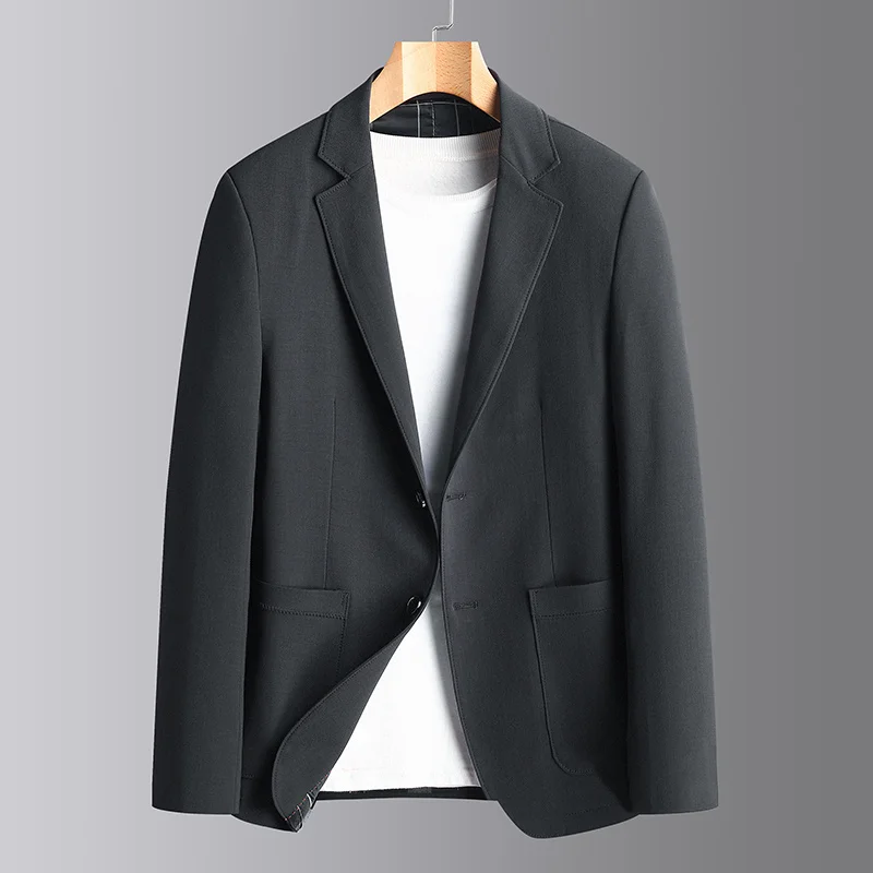 

Young Men's Joker Single Suit in Spring, and Middle-aged Fashion Coat, Business Casual Light Luxury Small Suit