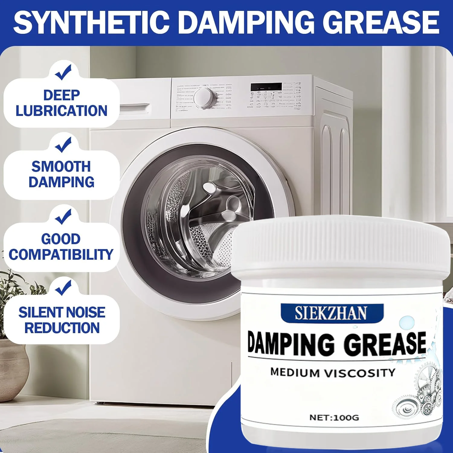 Synthetic Damping Grease, Toilet Shock absorbers ，washing machine Cushioning and Shock absorbers for Other Mechanical Parts