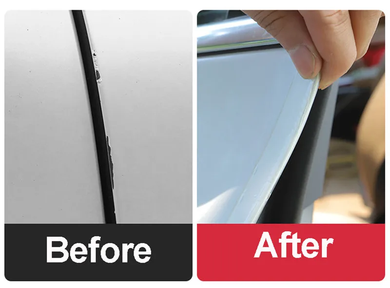 Transparent Auto Tür Aufkleber Protector Auto Tür Sill Kratz Aufkleber Protector Nano Band Auto Stoßstange Streifen Auto Schützen – Detail 2