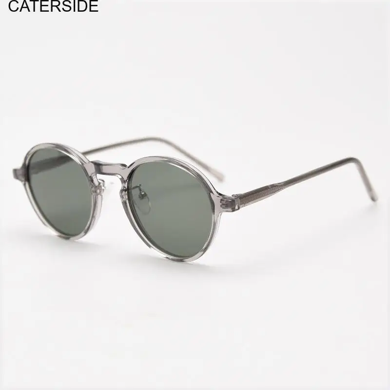 New Personalized Retro Niche Polarized Sunglasses Fashion Trendy Men Women Retro Circular Mirror Frame Wrap Eyewear