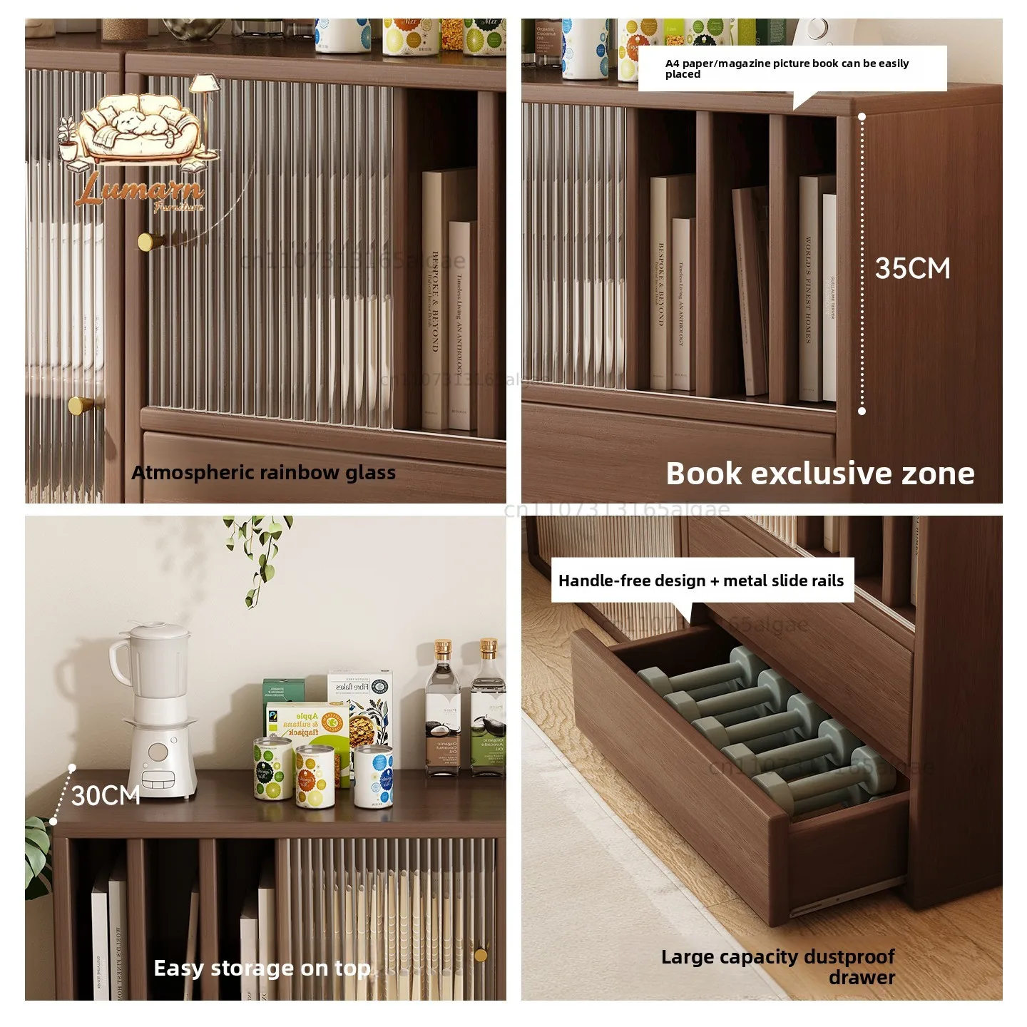 Living room floor partition cabinet shelf storage dust cabinet bookshelf module entrance locker low displ