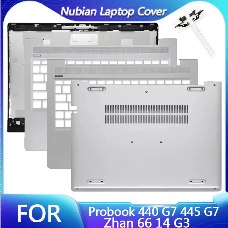 

NEW Top Case For Probook 440 G7 445 G7 Zhan 66 14 G3 Laptop LCD Back Cover Hinges Palmrest Bezel Bottom Case Rear Lid Top Cover