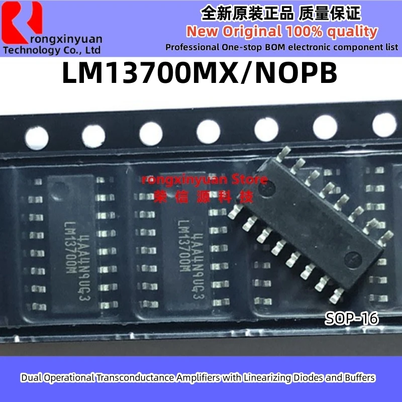 

5-20PCS LM13700MX/NOPB LM13700MX LM13700M LM13700 Transconductance Amplifiers Dual OP Amp Transconductance New 100% quality