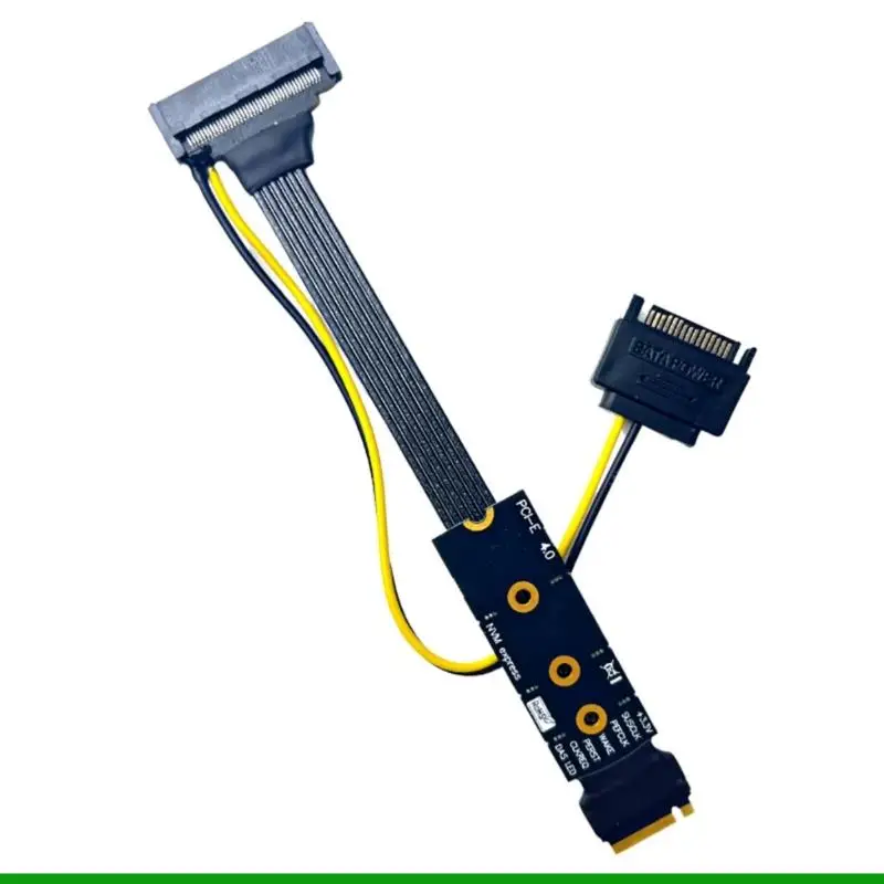 U55C Flexible M.2 NVME to U.2 Adapter Featuring Flexible 15Pin Power PCIe Support
