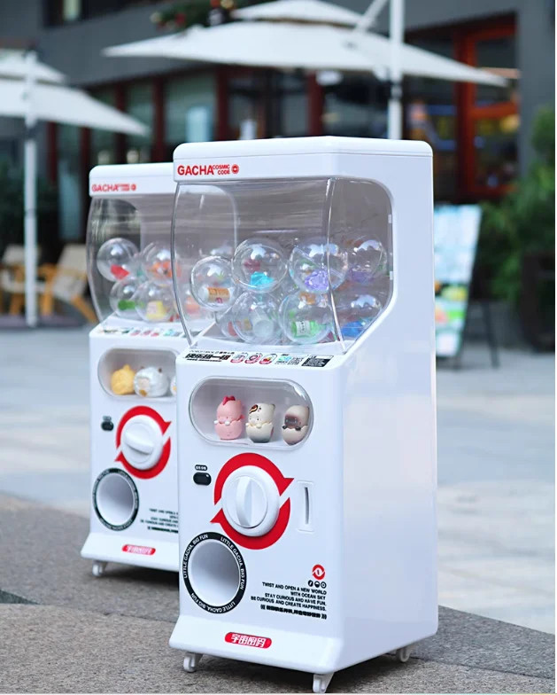 Mini Gachapon Machine Arcade Gum Capsule Toy Candy Machine Vending Machine Sliding Door Gachapon Machine