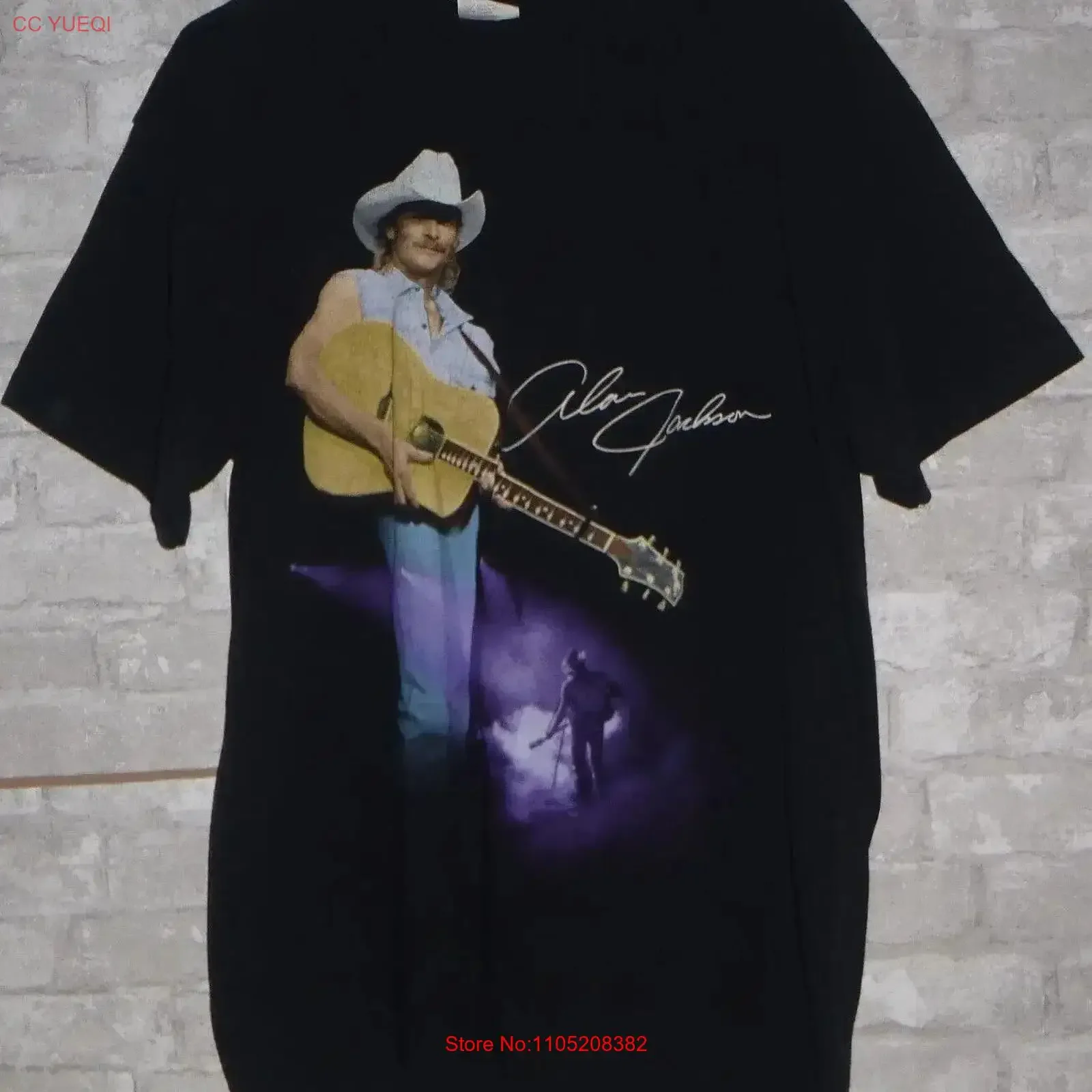 

Винтажная брендовая рубашка Allen Jackson Country Music Singer 90-х годов, размер L, винтажная стираная дизайнерская одежда, дышащая унисекс