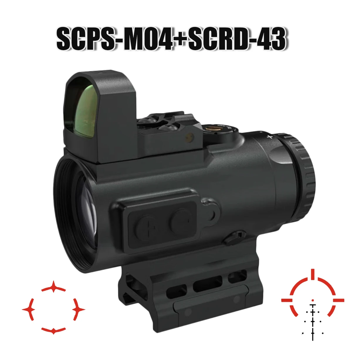 

Scps-M04 Scrd-66 Mini Prism Rifle Scope 4X24 Compact Cqb Optics IP67 Waterproof Fit Ar15 for Outdoor Hunting Airsoft Accessories