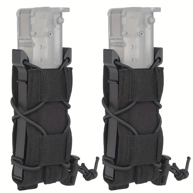 tical pistol single magazine 9mm elastic quick-draw holster military enthusiast MOLLE tool kit
