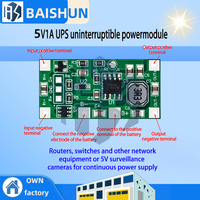 ‌5V 1A UPS Power Module – 3.7V 18650 LiPo Battery Backup with Reverse Polarity Protection & Power Monitoring for Arduino, Raspbe