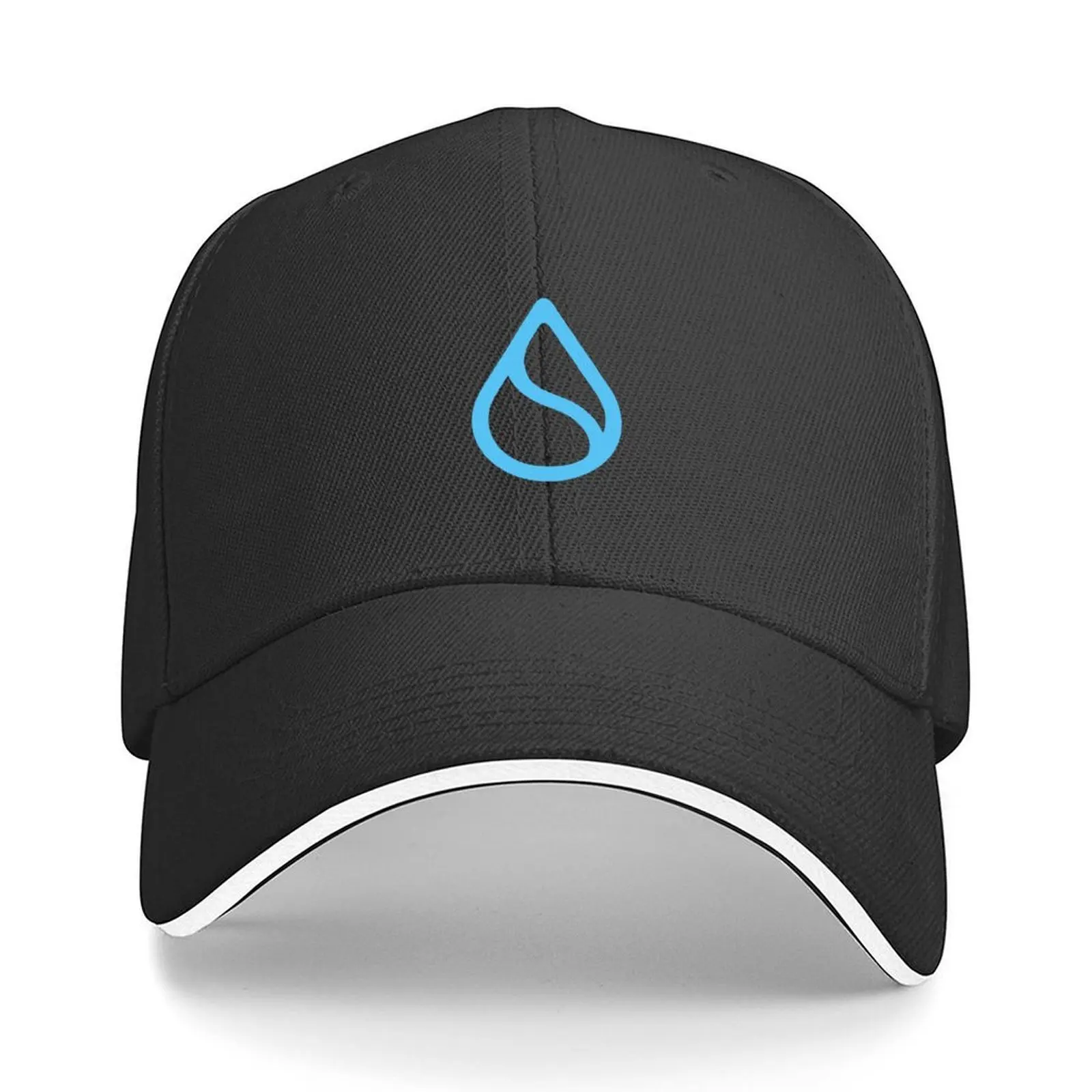 

Sui SUI Crypto Altcoin - Clean Blue Outline Logo Variant #2 Baseball Cap Mountaineering Christmas Hat Men Luxury Brand Women's