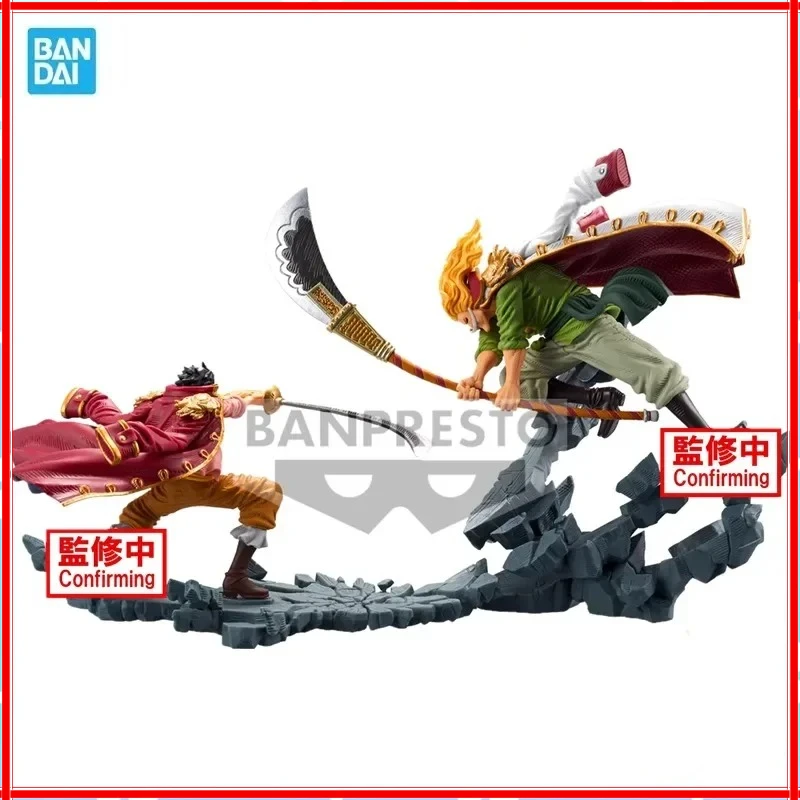 

Bandai Original Banpresto Anime One Piece MANHOOD Series Gol D Roger VS Edward Newgate Action Figure Model Collection Toy