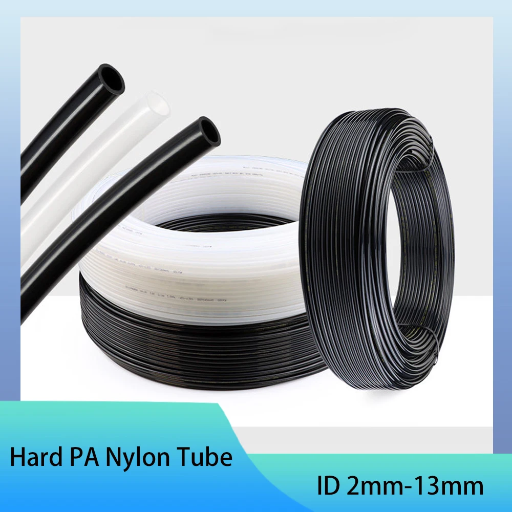 1~6M PA Tube PA6 Nylon Material ID 2mm 5mm 7mm 8mm 9mm 10mm-13mm Pneumatic Air Compressor Smooth Rigid High Pressure Oil Pipe