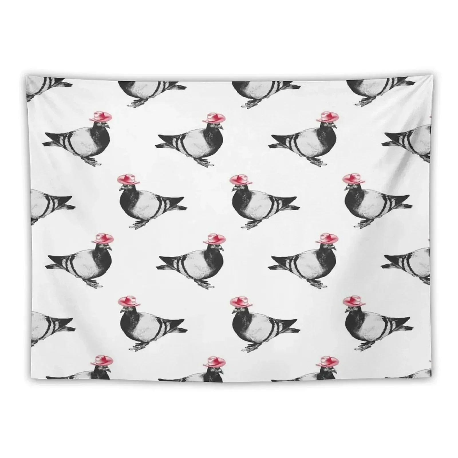 

Pigeon in a Cowboy Hat Tapestry Wall Decor Decoration For Home Outdoor Decoration Tapestry