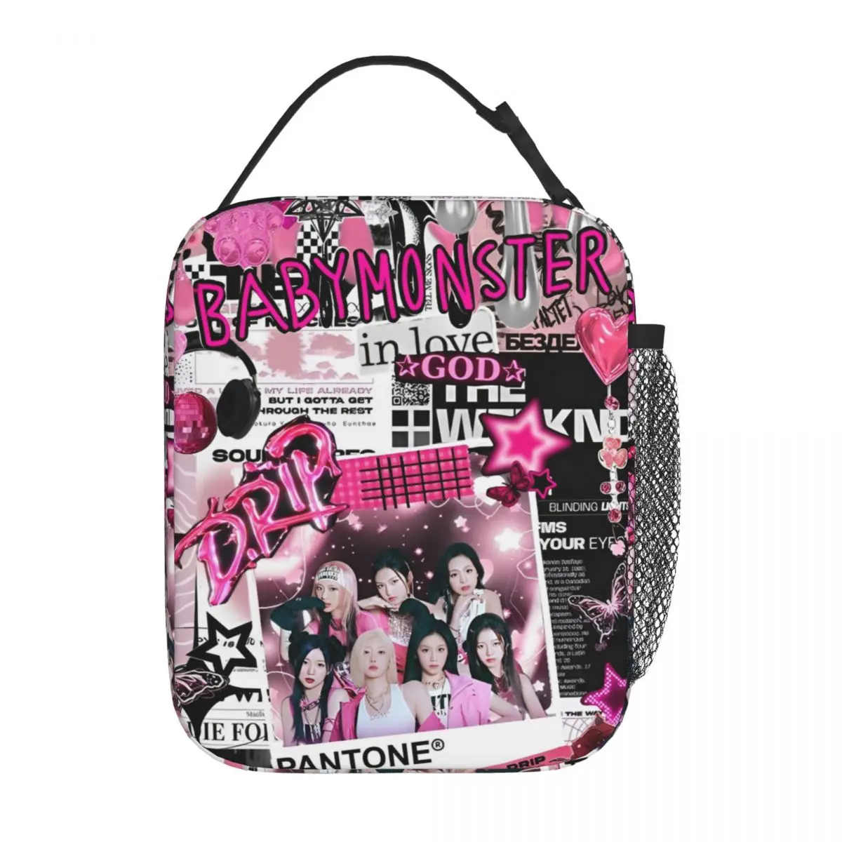 

Babymonsters Insulated Lunch Bags Thermal Bag Lunch Container Large Tote Lunch Box Men Women College Travel