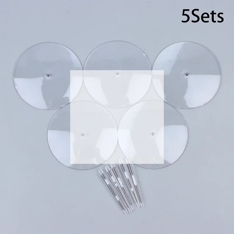 

5 PCS Flying Stems 60mm Flying Bases For Miniature Wargames Table Games Transparent Flying Base Stand