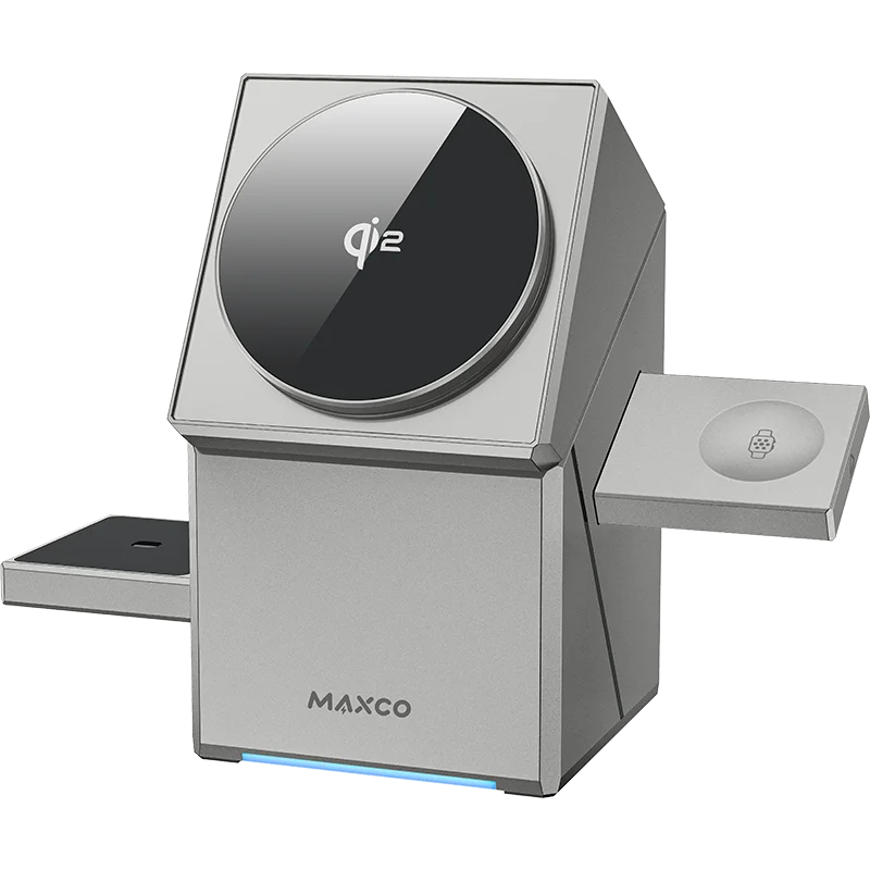 QI2 3 en 1 soporte de cargador inalámbrico magnético Qi2 15W carga rápida para iPhone12 13 14 15 16 Apple Watch 9 8 7 6 5 Airpods 2 3 Pro