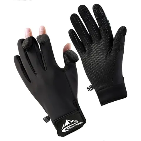 Guanti da pesca Uomo e donna Attrezzatura da pesca sul ghiaccio Guanti da caccia per uomo Guanti da kayak per climi freddi Attrezzatura da pesca a mosca Tempo freddo Hu