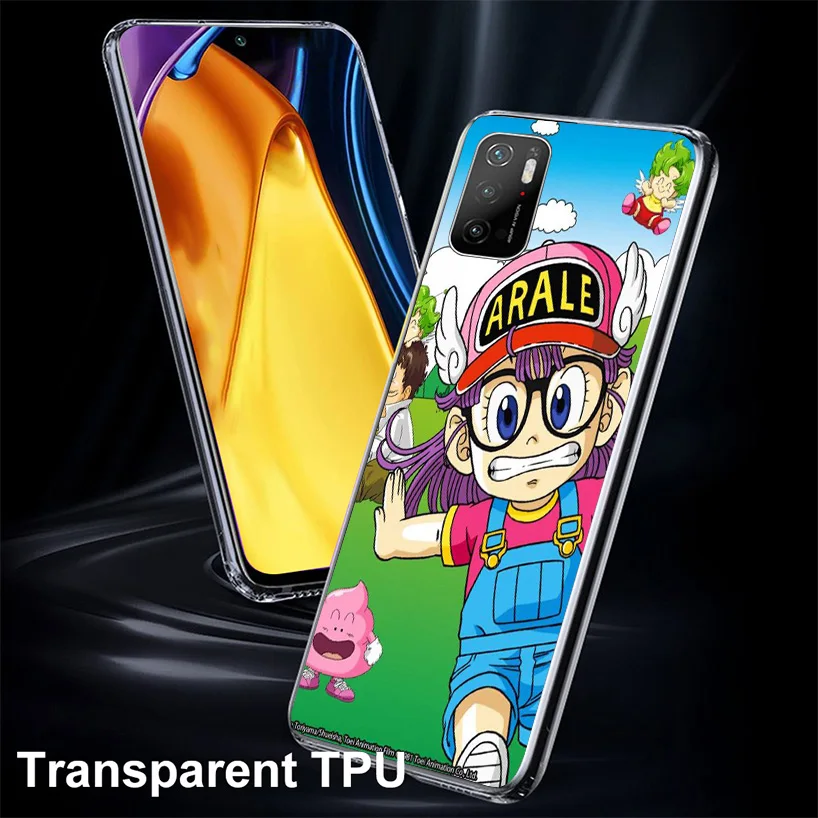 Dr Slump Arale Anime Cover Phone Case For Xiaomi Poco X6 X5 X4 Nfc X3 Pro F6 F5 F4 Gt F3 F2 F1 M5S M4 M3 Soft Fundas Shell