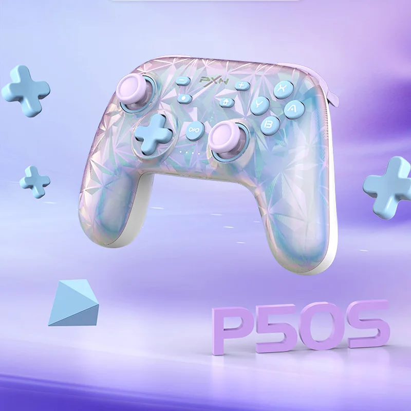 PXN P50S/P5 8K بلوتوث أذرع التحكم في ألعاب الفيديو HD صدمة قاعة الزناد الروك عصا التحكم غمبد NS/البخار/الكمبيوتر/الهاتف لوحات الألعاب اللاسلكية