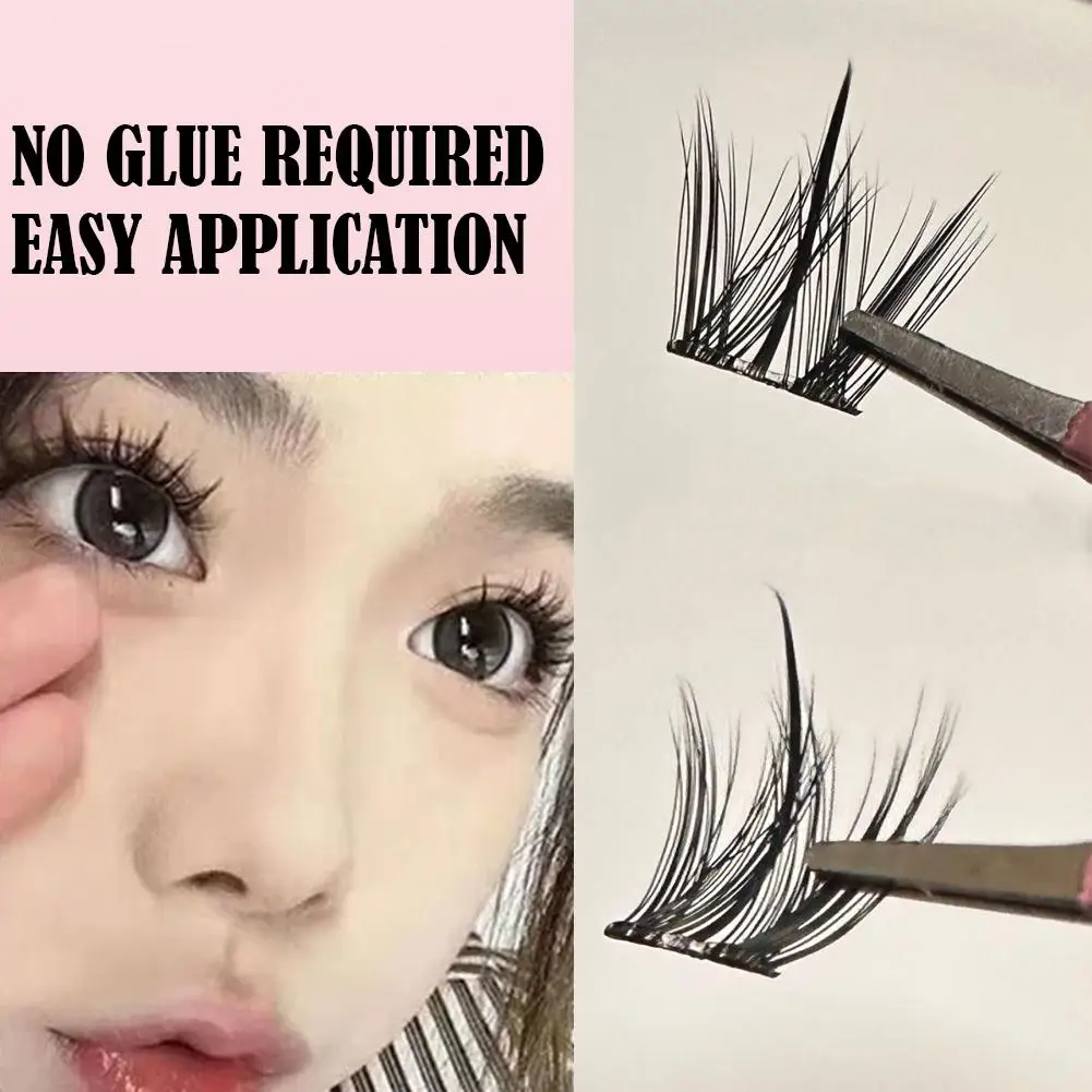 Large Capacity False Eyelashes No Glue Natural Wispy Cluster Lashes Extension Professional Individual Cluster Grafting