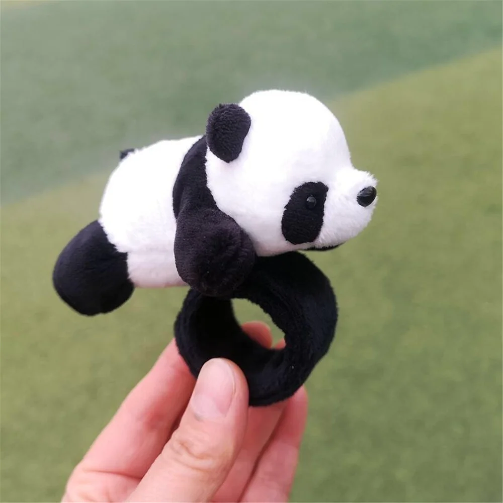 Little 9CM Panda Belt Plush Stuffed TOY DOLL ; Hand Gift Plush Toy