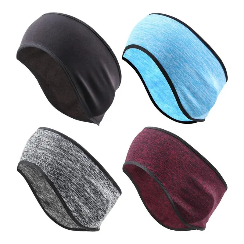 1Pcs fleece Ear Warmer Muff Winter Headband Stretchy Ear Muffs Headband for Men Women Running Skiing Outdoor Sports Sweatband