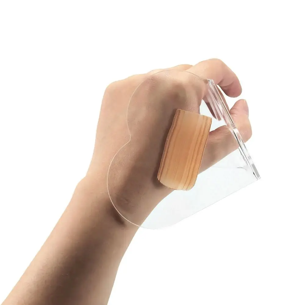 Acryl transparant palet Draagbaar handverfpalet Hartvormig herbruikbaar foundationmengpalet Make-uphulpmiddelen