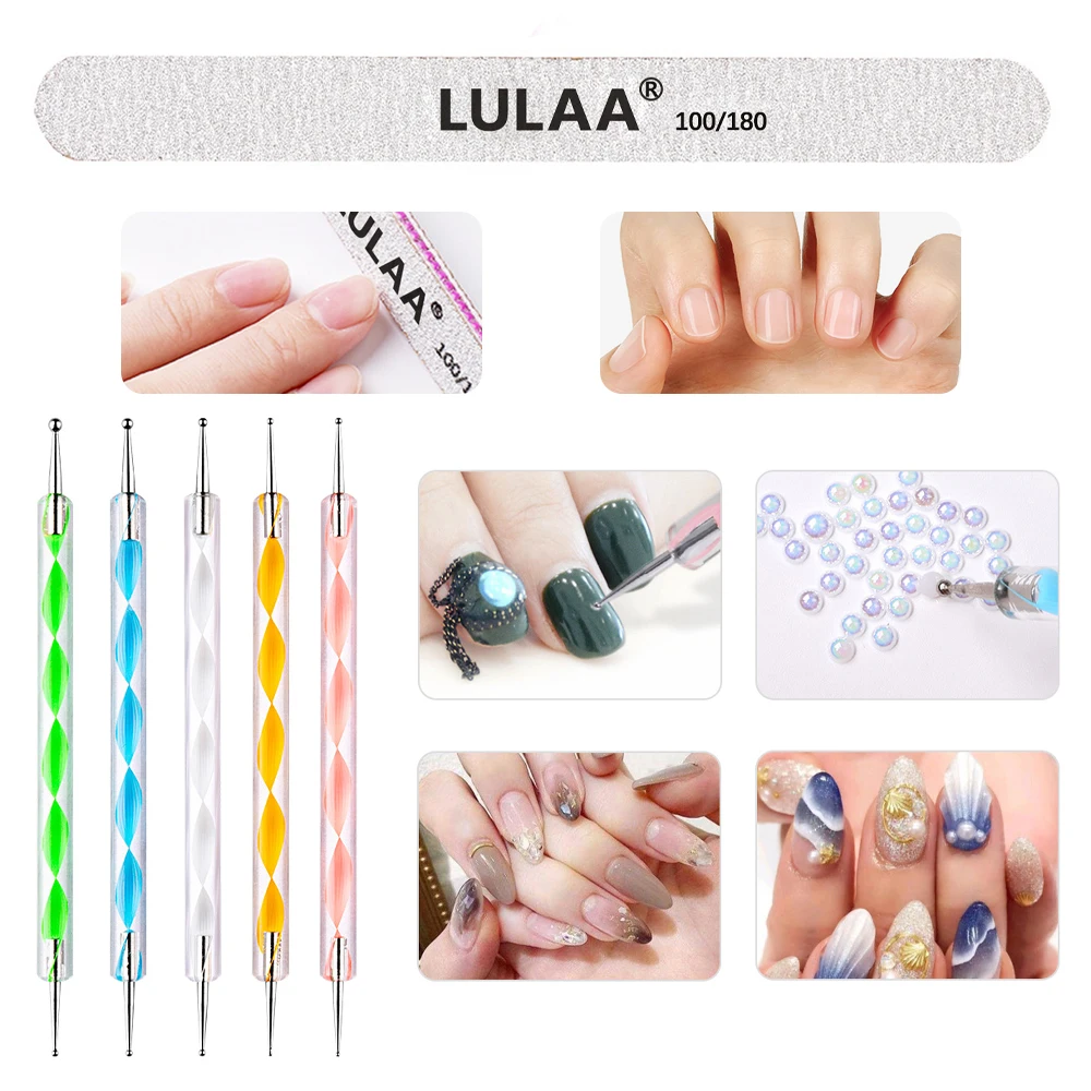 HALAIMAN accessori per Nail Art fai da te Smart Timing Uv Led lampada per asciugare le unghie trapano elettrico per unghie Set di strass di cristallo strumenti