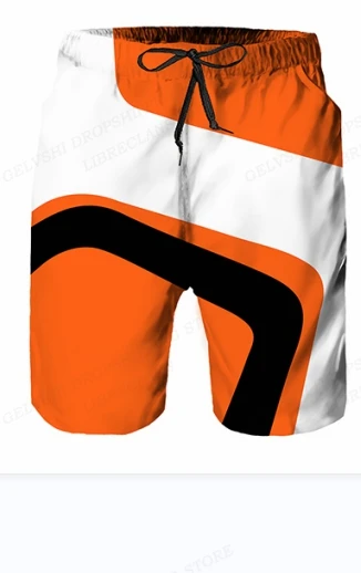 2023 Summer Men\'s Swimwear Shorts Racing Beach Shorts Motorcycle Swim Trunk Men Swimsuit Surf Board Short Boy Pants Fitness Gym