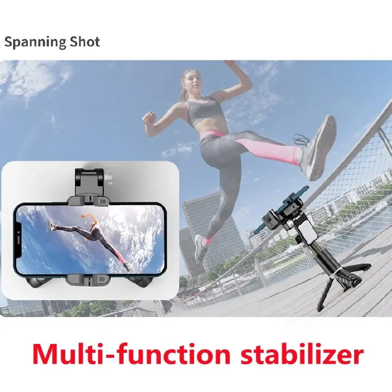 Q18 Gimbal Stabilizer Handheld Mobile Phone Selfie Stick Holder Fill Light Bluetooth for HUAWEI Xiaomi IPhone Follow Shoot Mode