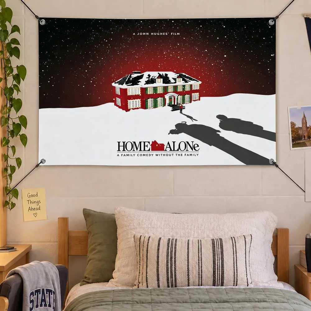 Movie Comedy Home Alone Flags Decorative Flag Banner Indoor Bedroom Dorm Gaming Room Wall Party Club Decor Fan Gift