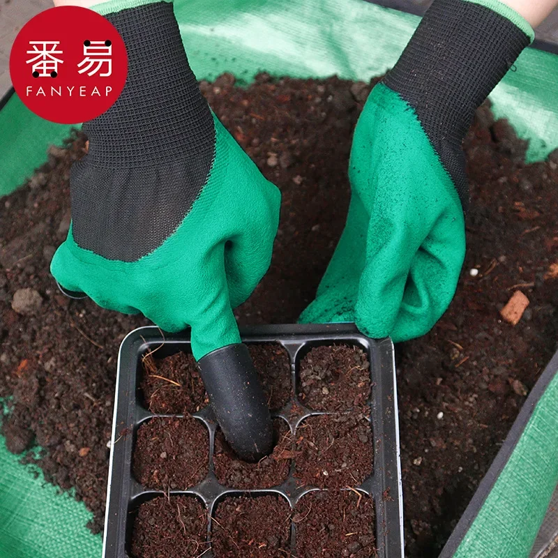 Gloves/Gardening B1P49-Digging Gloves Beach Digging Pit Flower Planting Digging Ground Loosening Gloves