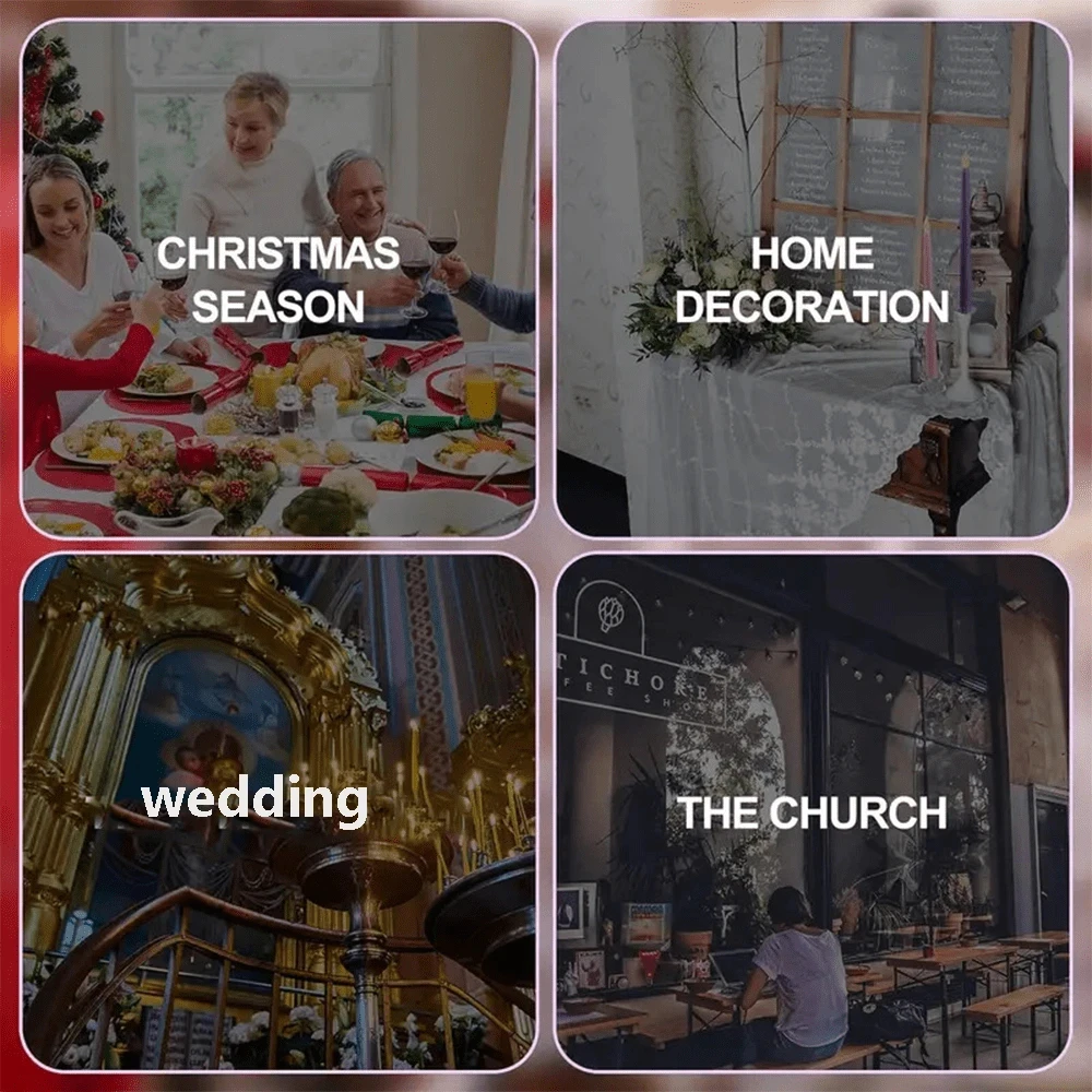 Flameless 기둥 Led 양초 홈 로맨틱 휴일 장식 및 결혼식 홈 장식 선물을위한 배터리 구동 양초