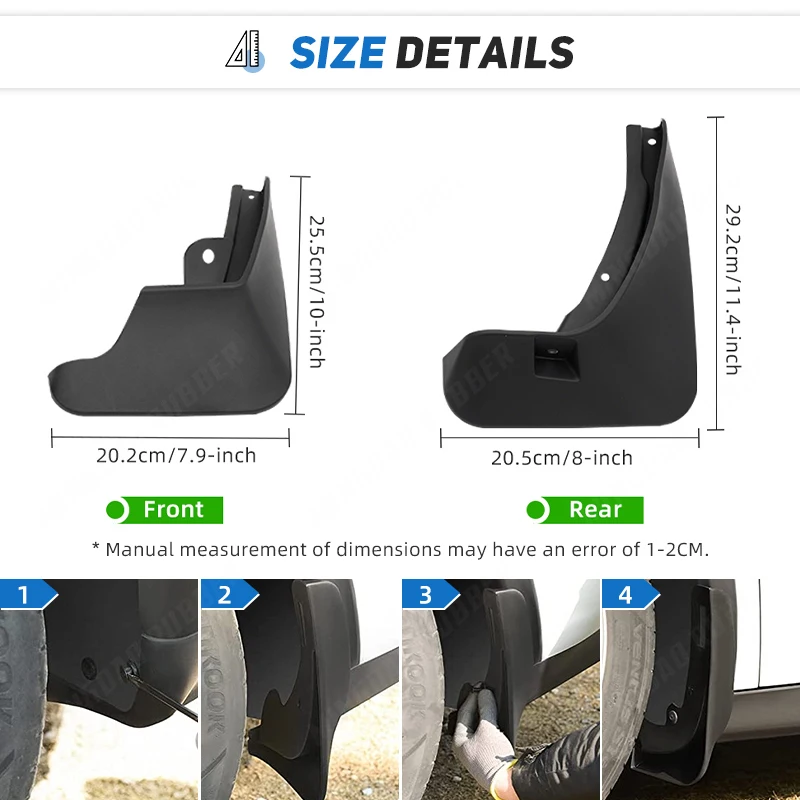 for Renault Captur Samsung QM3 2013~2019 Mudflap Fender Mudguard Mud Flaps Guard Splash Accessories 2014 2015 2016 2017 2018