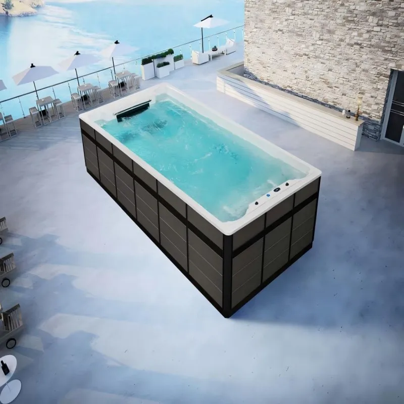 2026 Hot Sale Modern Outdoor Home Hot Tub with Massage Party Training System Whirlpool Swim Spa Pool Customized