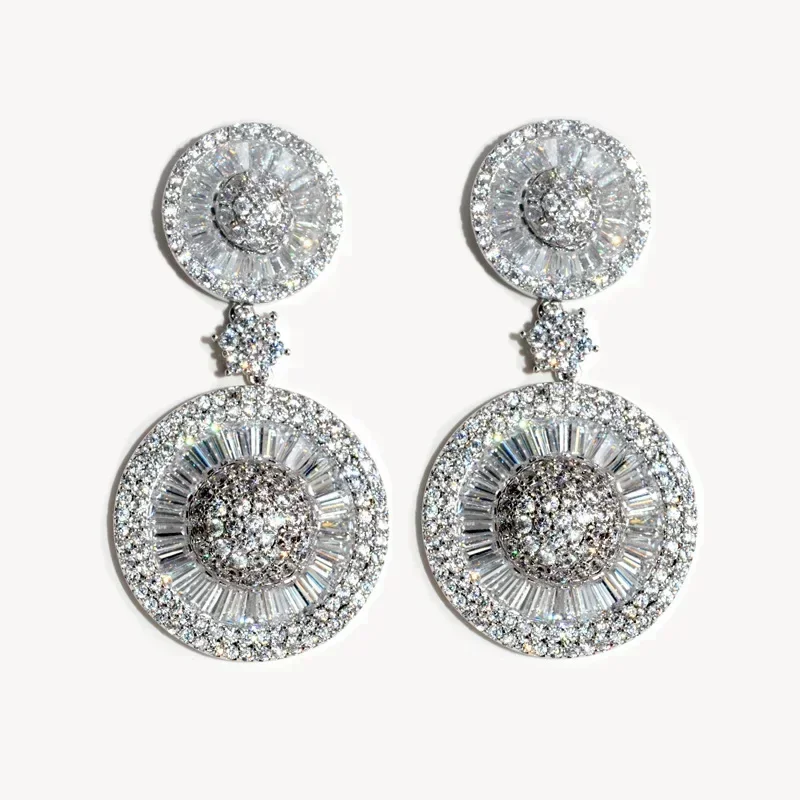 

SALE 925 silver Europe Feather Crystal from Austrian new fashion creative Earrings high-end wedding jewelry earrings