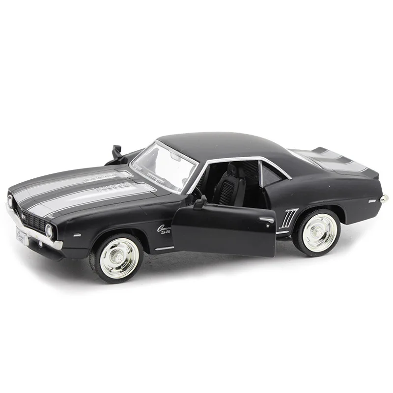 1:36 Chevrolet Series 1969 Camaro SS Corvette C6 C7 Camaro Diecast Metal Car Model Toy For Collection Gift Kids