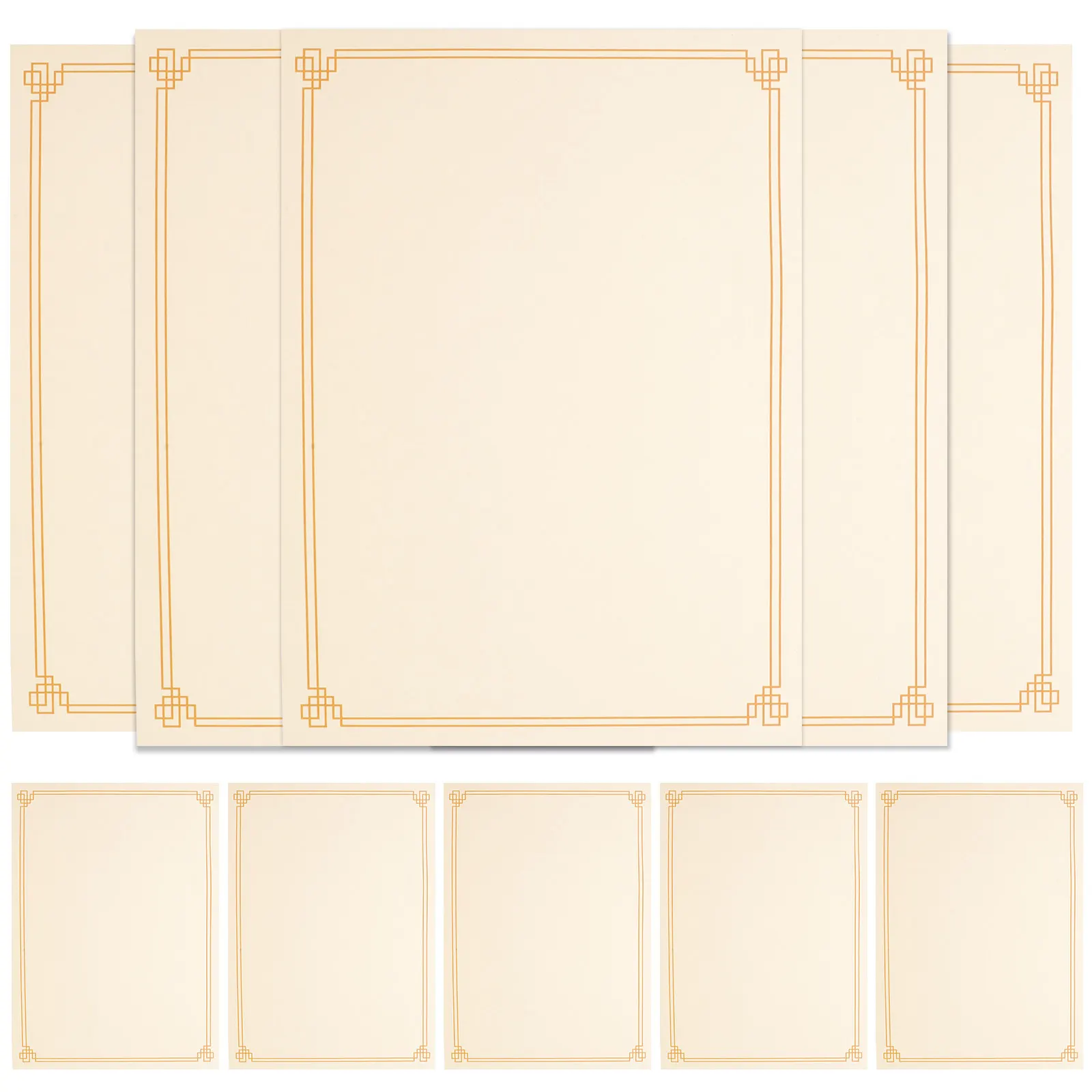 

10 шт. пустых сертификатных листов формата А4, бумага для печати и записи, для дипломов, спортивных наград, академических грамот