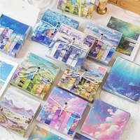 JIANQI 100 Pcs Natural Scenery Material Paper Junk Journal Planner Scrapbooking Vintage Decorative Collage DIY Craft Art Paper