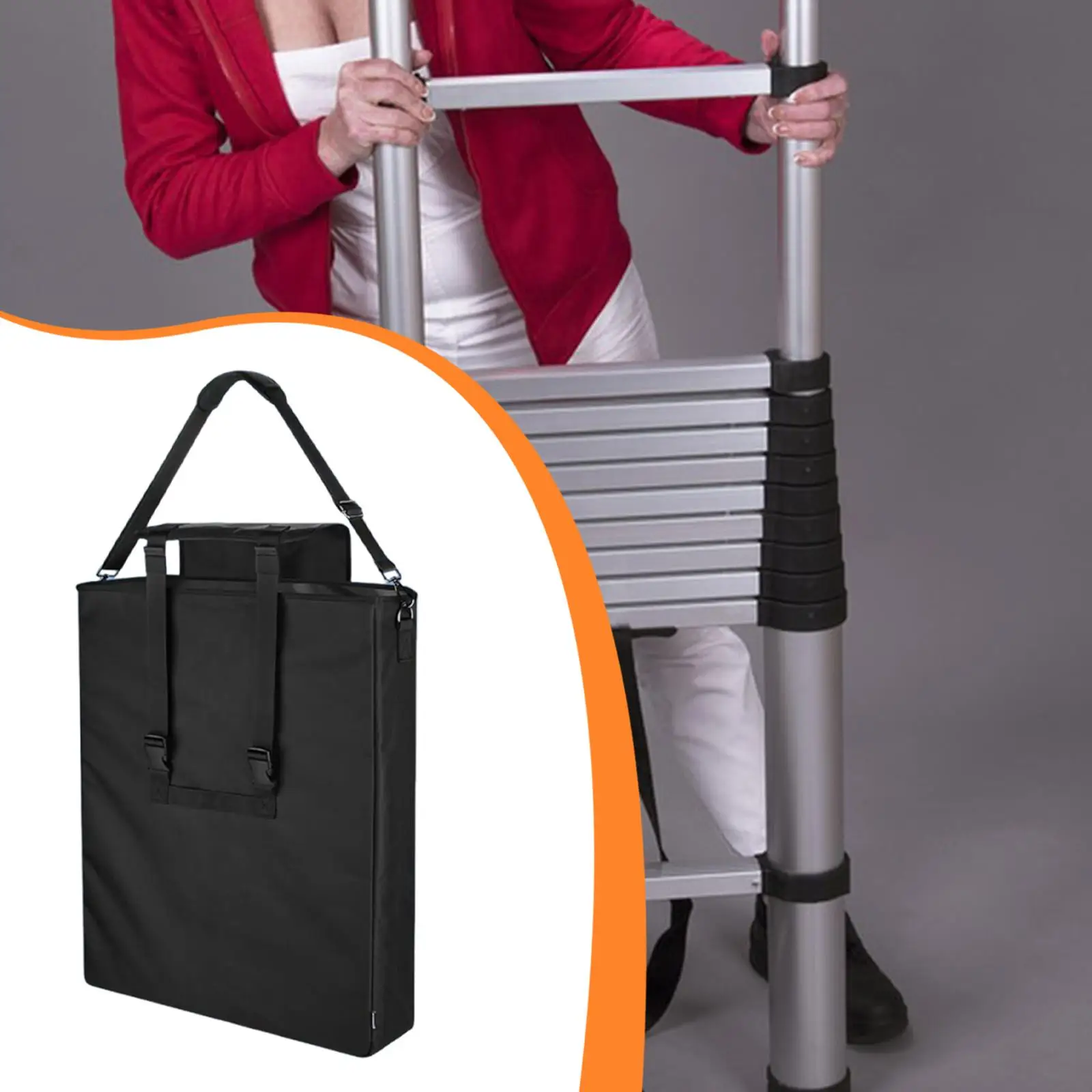 

Сумка-органайзер для телескопической лестницы с плечевым ремнем, многофункциональный чехол для хранения для квартиры, сада, строительства, гаража, крыши